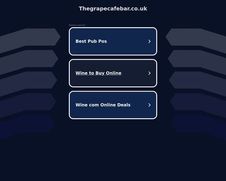 website thubmnail of Thegrapecafebar.co.uk