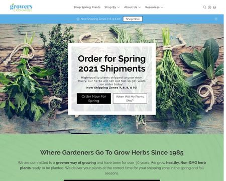website thubmnail of The Growers Exchange