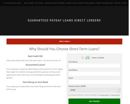 The Guaranteed Loans!