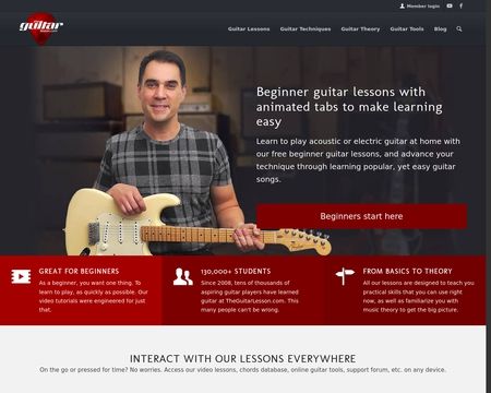 website thubmnail of TheGuitarLesson.com