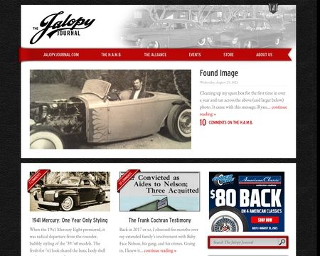 website thubmnail of The Jalopy Journal