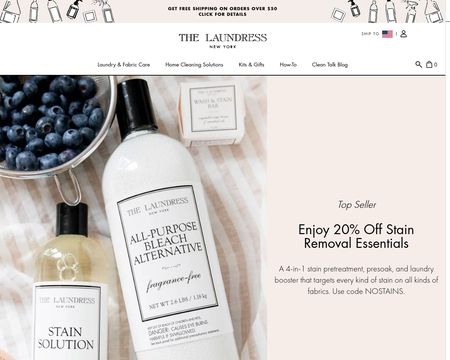 website thubmnail of The Laundress