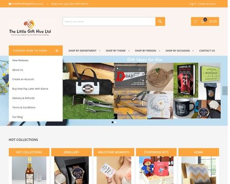 website thubmnail of Thelittlegifthive.co.uk