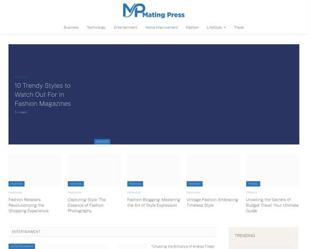 website thubmnail of Thematingpress
