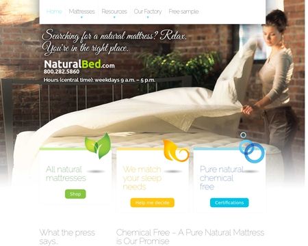 website thubmnail of NaturalBed.com