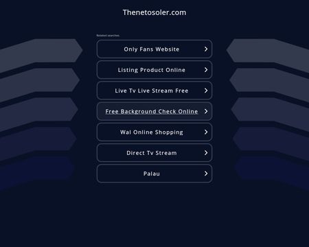 website thubmnail of Thenetosoler