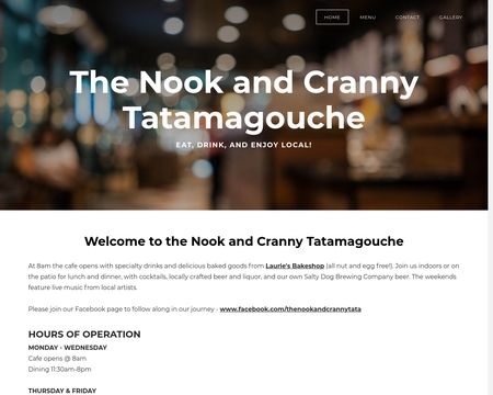 website thubmnail of The Nook and Cranny Tatamagouche