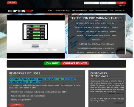 website thubmnail of TheOptionPro