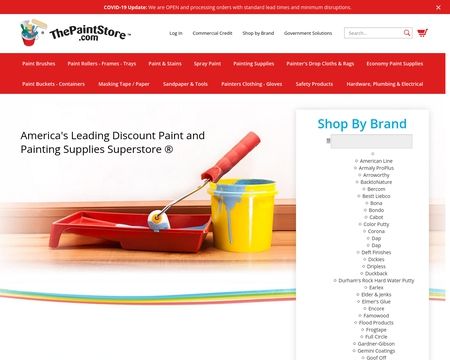 website thubmnail of The Paint Store