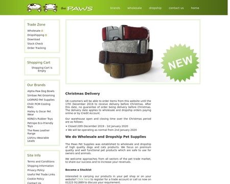 website thubmnail of ThePaws UK