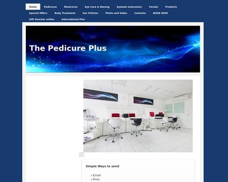 website thubmnail of The Pedicure Plus