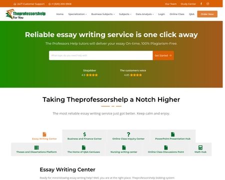 website thubmnail of Theprofessorshelp
