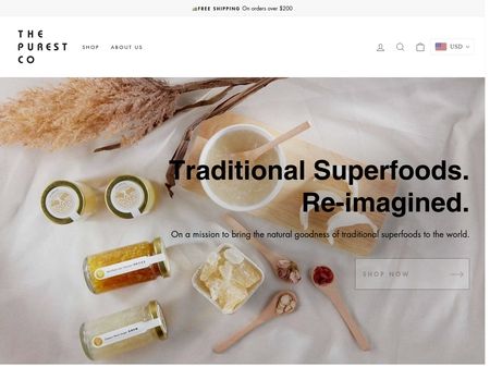 website thubmnail of The Purest Co
