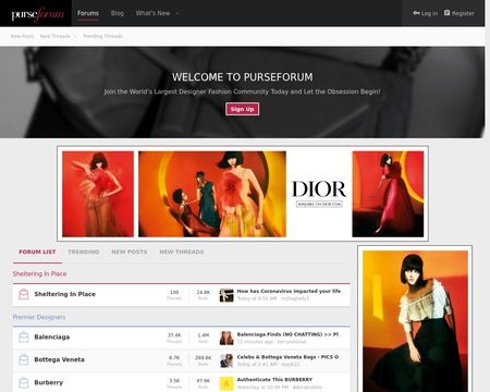 website thubmnail of Purse Forum