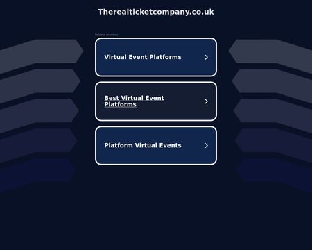 website thubmnail of Therealticketcompany.co.uk