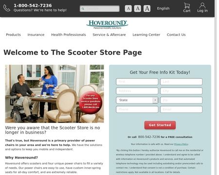 website thubmnail of TheScooterStore.com