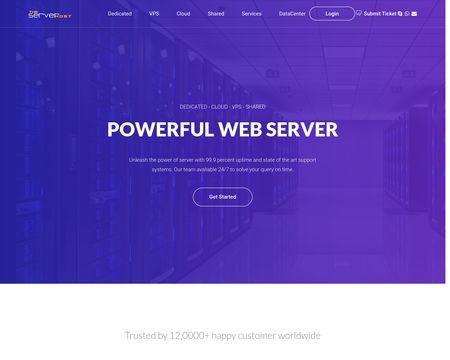 website thubmnail of Theserverhost