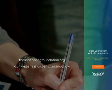 website thubmnail of Theservicedogfoundation.org