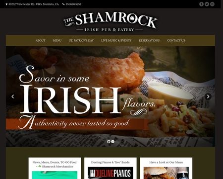 website thubmnail of The Shamrock
