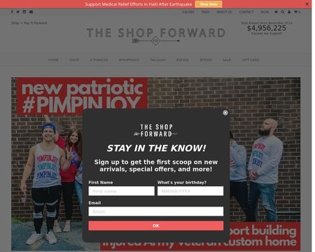 website thubmnail of The Shop Forward
