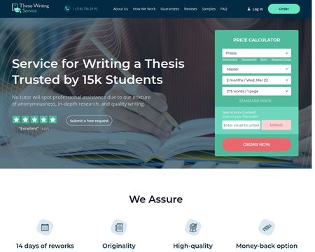 website thubmnail of Thesis Writing Service
