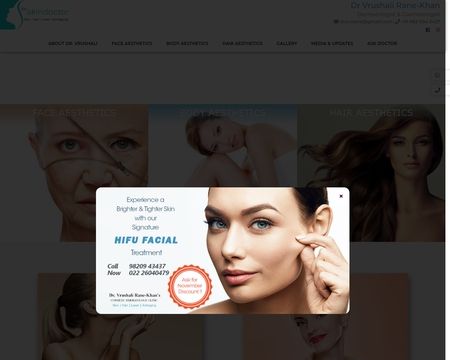 website thubmnail of Theskindoctor.in
