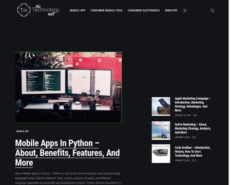 website thubmnail of Thetechnologynet