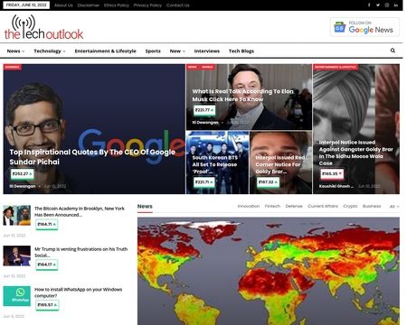 website thubmnail of Thetechoutlook