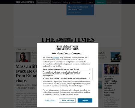 website thubmnail of The Times & The Sunday Times