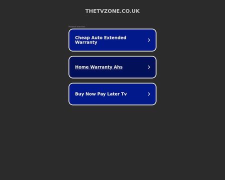 website thubmnail of TheTVZone.co.uk
