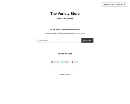 website thubmnail of TheVarietyStore