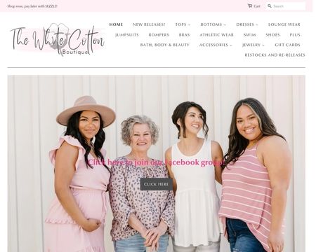 website thubmnail of Thewhitecottonboutique