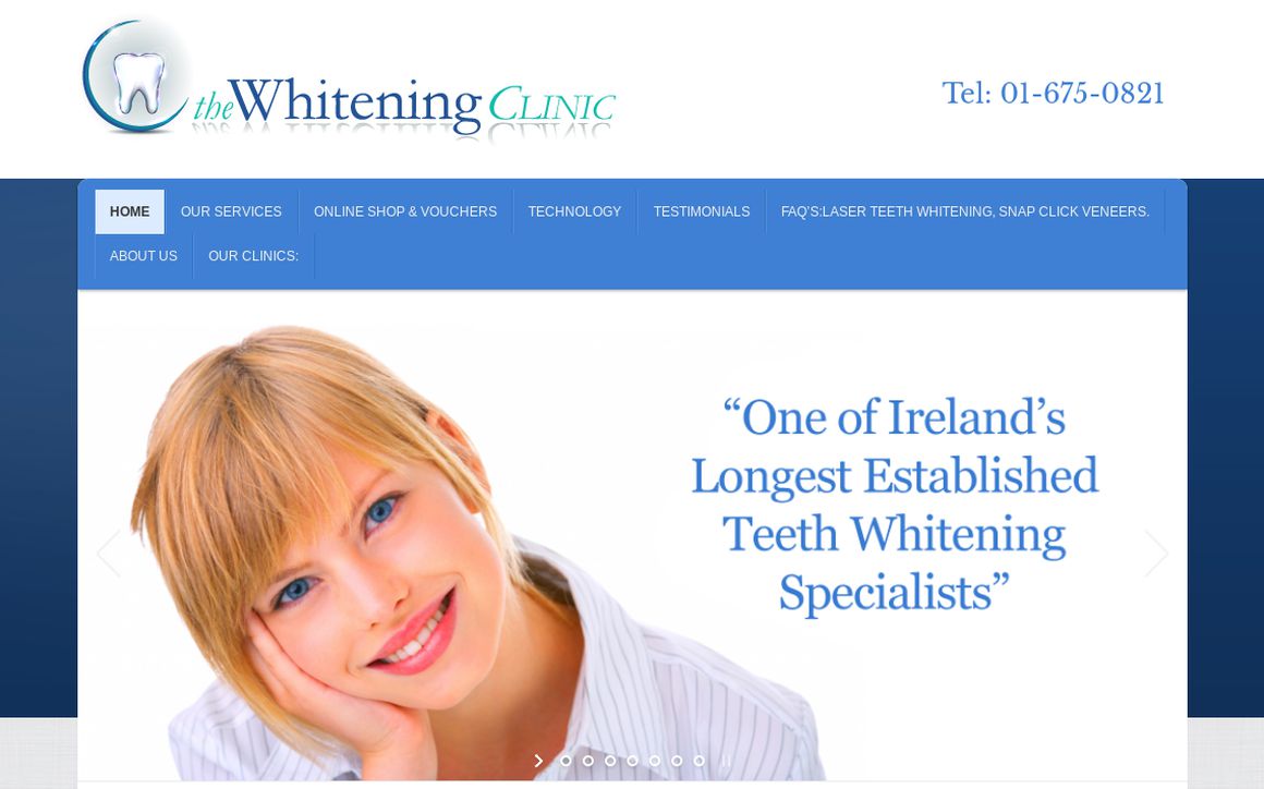 website thubmnail of TheWhiteningClinic.ie