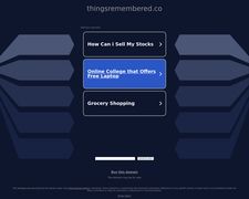 Thumbnail of Thingsremembered.co