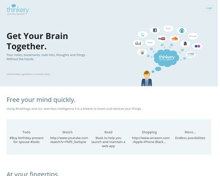 website thubmnail of Thinkery.me