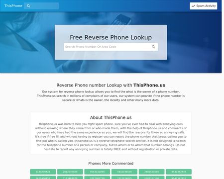website thubmnail of Thisphone.us