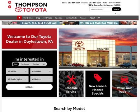 website thubmnail of Thompson Toyota