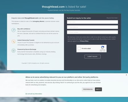 website thubmnail of ThoughtLead