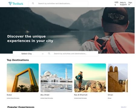 website thubmnail of Thrillark