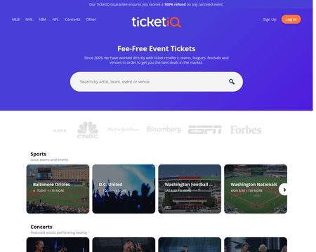 website thubmnail of TicketiQ