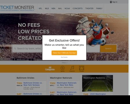 website thubmnail of TicketMonster