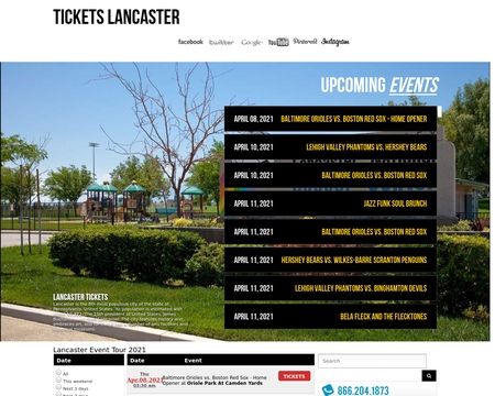 website thubmnail of Lancaster Ticket Broker, Lancaster Concerts, Sports, Events And Theater Tickets