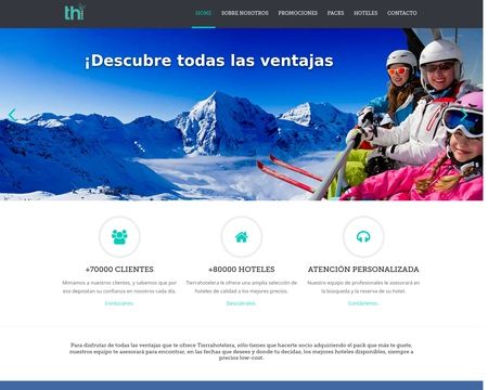 website thubmnail of Tierrahotelera.es