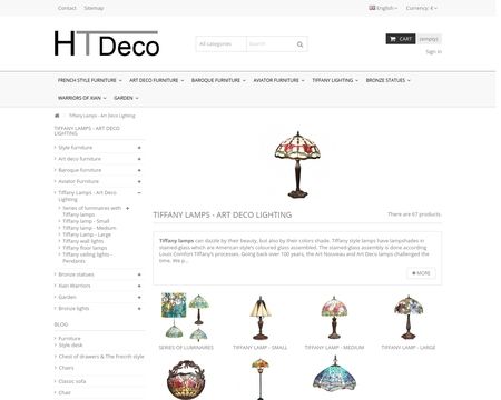 website thubmnail of Tiffany Lamps