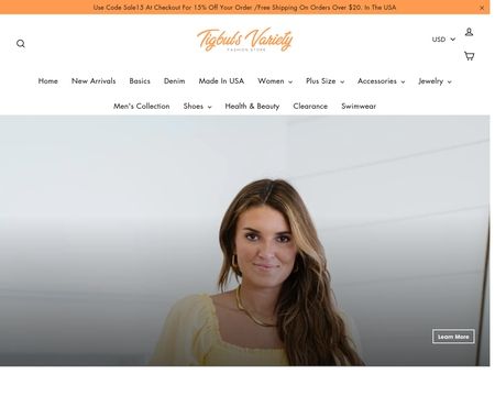 website thubmnail of Tigbul's Variety Fashion Shop
