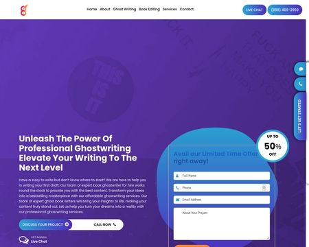 website thubmnail of Times Ghost Writers