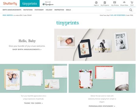 website thubmnail of TinyPrints