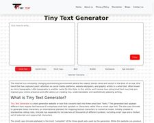Thumbnail of Tinytextgenerator.net