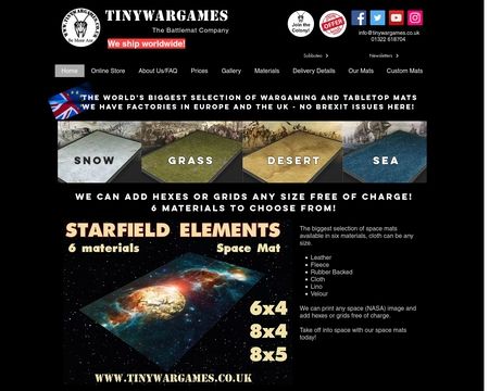 website thubmnail of Tiny Wargames UK