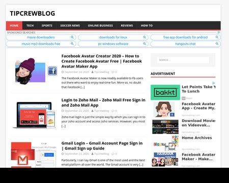website thubmnail of Tipcrewblog